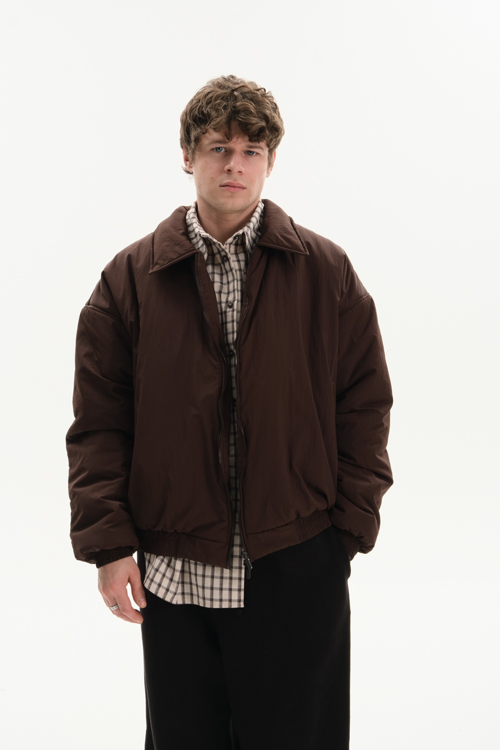 IMG_8193 Куртка «Bomber Texture» шоколадна
