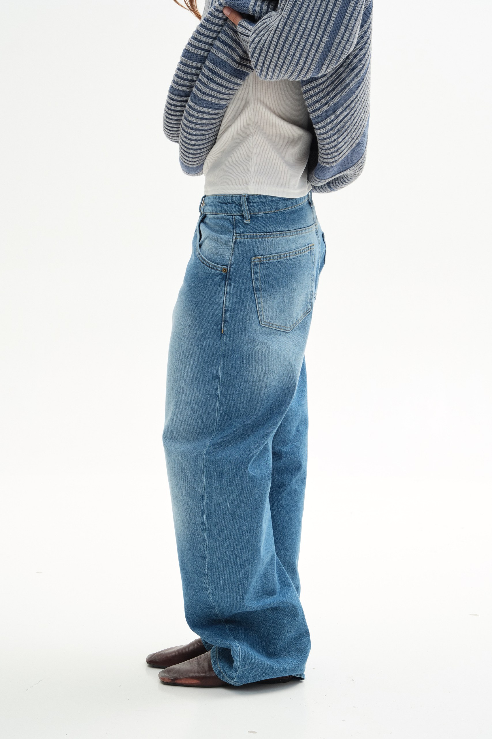 Джинси «Baggy Men’s» брудно-блакитні – фото 3 Джинси «Baggy Men’s» брудно-блакитні – skripka.com.ua – фото 3
