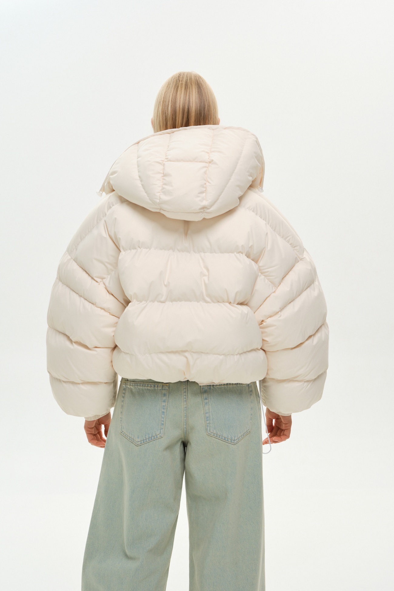 Пуховик «Fluff» mini айворі – фото 4 Пуховик «Fluff» mini айворі – skripka.com.ua – фото 4
